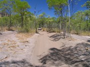 Some sandy stretches on the track back