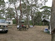 Standing near shelter looking towards toilets. 