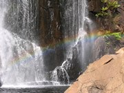 Rainbow in the spray