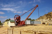 Old Oil Shed and Railway Platform Cranes