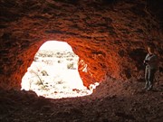 Inside the Larger cave