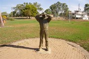 Statue of the last true Riverland identity - Possum