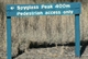 Spyglass Peak Sign