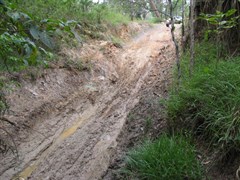 Telegraph Track - Palm Creek - Close up of southern exit 