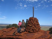 Rock cairn at M6