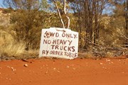 4WD Only Sign
