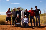 Group at Len Beadell Marker