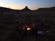 Campfire at Darlsen Pinnacle - Rudall River