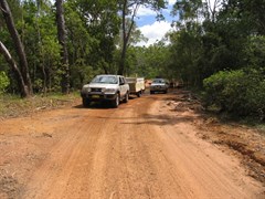 Batavia Downs Rd - Cox Ck - Easy entry and exit is not too steep  