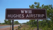 Hughes Airstrip Sign