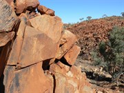 Carvings above the rockhole