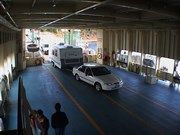 Inside the Bruny Island Ferry