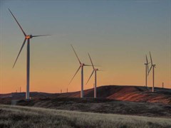 Brown Hill Range wind farm - At sunrise