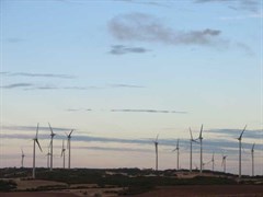 Mount Millar wind farm - Late afternoon view