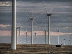 Lake Bonney wind farm - Stage 1 - A high dynamic range composite from three images