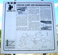 World War II Fenton Base Camp - Fenton Camp Info Sign