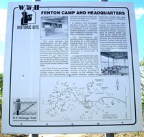 World War II Fenton Base Camp - Fenton Camp Info Sign