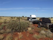 ON 1 marker on the Hunt Oil Road