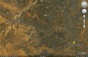 Camp location on Google Earth image.