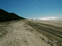 Firebreaks & Cooloola Beach Camping Zone - Beach at start of Camping Zone Cooloola 