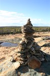 Cairn at summit Thursday Rock
