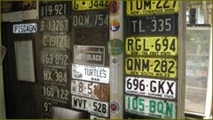 Grove Hill Hotel & Museum - Licence Plates 