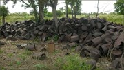 Stack of old containers