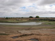 Old Balladonia Telegraph Station rocks and dam