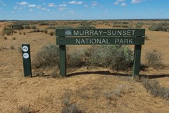 Murray-Sunset National Park Boundary Sign
