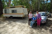 Do Dempsey (middle) has been camping here for over 40 years