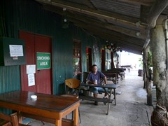 The Lions Den Pub - Having a bourbon 