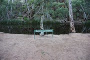 Wilpena Waterhole and No Swimming Sign