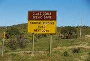 Glass Gorge Scenic Drive Sign