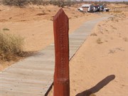 Replica of original corner post