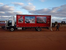 Collecting firewood on the way to Finke