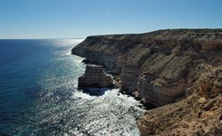 Spectacular coastal landscape south of Kalbarri