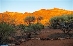 sunrise on the Kennedy Range - view from our campsite