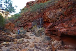 rock formations and colours in Temple Gorge