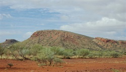 Stunning Pilbara view from the moving car