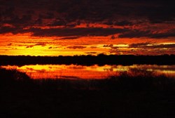sunset at Lake Nallan