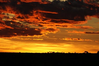 That spectacular sunset (as they all are out here)