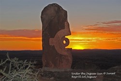 Under the Jaguar Sun @ sunset - Broken Hill sculptures.