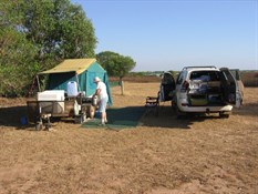 Our Camp with Mary River in Background
