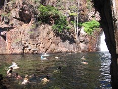 More fun in the water at Florence Falls