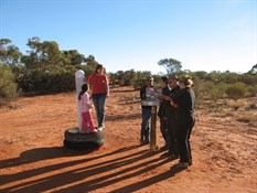 An epistle reading at Vokes Corner.