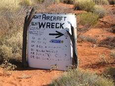 Directions to the aircraft wreck.