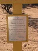Len Beadell's plaque at Tallarniga Well.