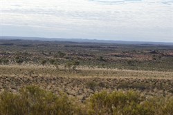The dune country to the east and the "Three Sisters" Hills