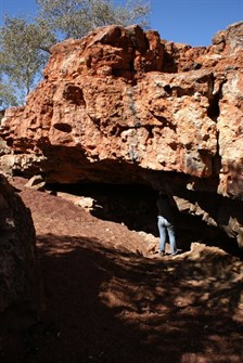 The dry pool of Well 38.