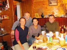 Dinner with some friends from Moscow